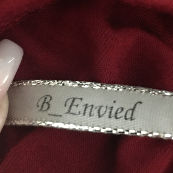 B_Envied Cranberry Maxi Skirt Size M - Picture 3 of 3